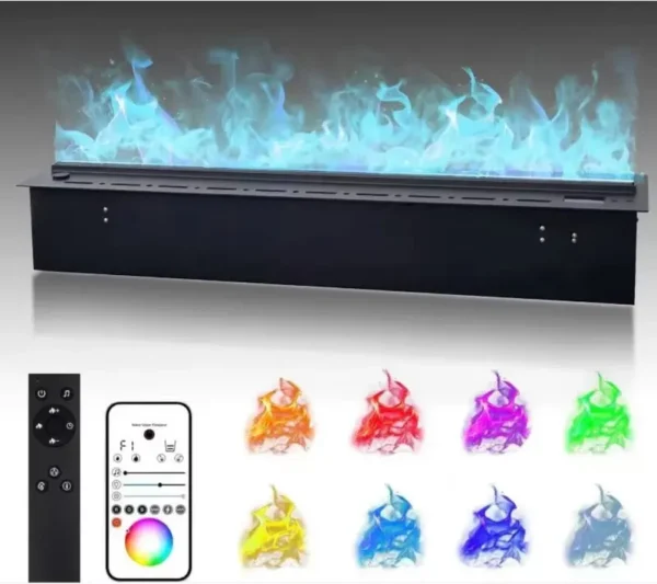 Style Ultrasonic Atomizing Fireplace, 100-350 W, Metal - view 5