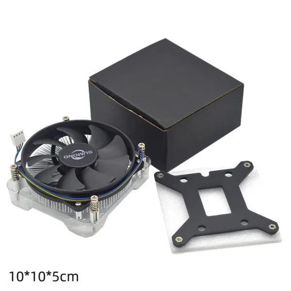 Super Thin Cpu Cooler, SUMOND, 95W, TDP, 95*95*15mm - view 3