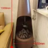 Suspended Wood-burning Stove, 50m, Steel, wood fireplace - view 6