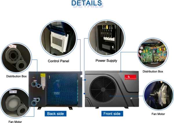 Swim Pool Heat Pump, R32, 25kw - view 4