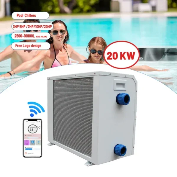 Swimming Pool Heat Pump, 20-60KW, R32