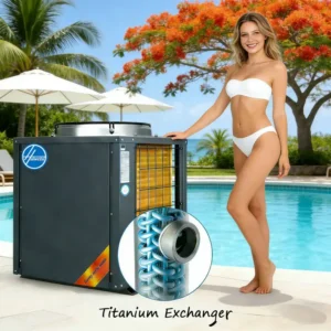 Swimming Pool Heat Pump, 38-45KW, R32, Inverter