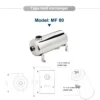 Swimming Pool Heat Pump, 40kW, 304, Stainless, Steel - view 5