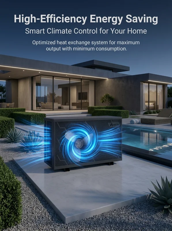 Swimming Pool Heat Pump, R32, 7KW10KW, 13KW, 17KW21KW - view 5