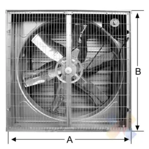 System Animal Husbandry Fan, CUBIC, 1380, 380V, Stainless