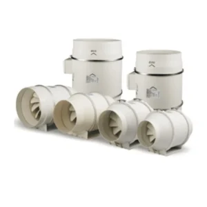 System Inline Duct Fan, 150mm, PVC