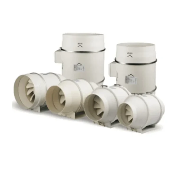 System Inline Duct Fan, 150mm, PVC