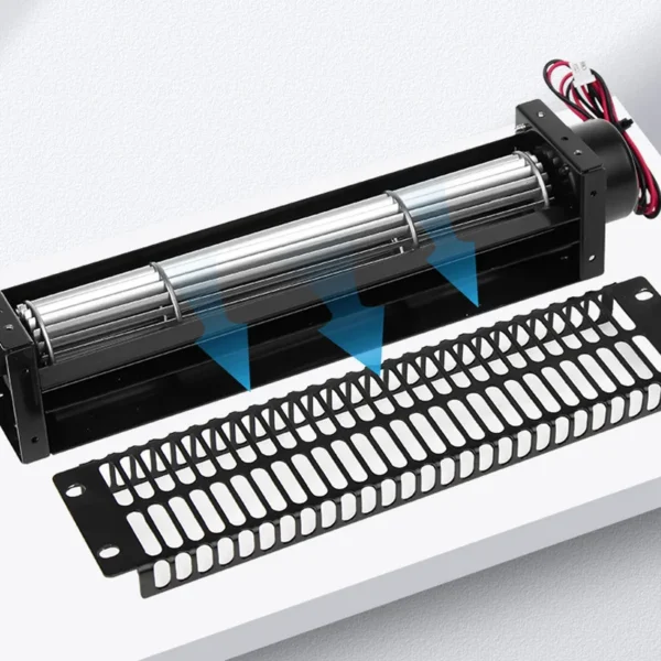 Tangential Crossflow Fan, Brushless, Motor50, 60mm, Aluminum - view 2