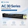 Tangential Fan, 120v, 220v, Aluminum, 12v