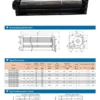 Tangential Fan, 12v, 24v, 48v, Aluminium - view 2