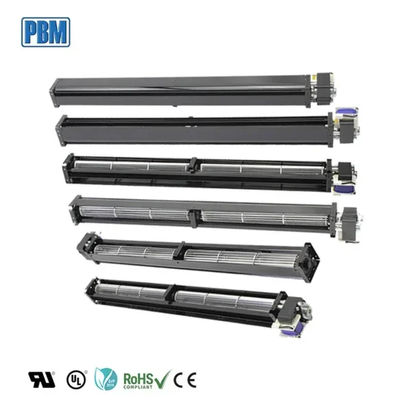 Tangential Fan, 230V, 30mm, 530-986mm, Aluminum