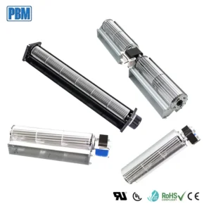 Tangential Fan, 230V, Aluminum, 65mm, 612-952mm