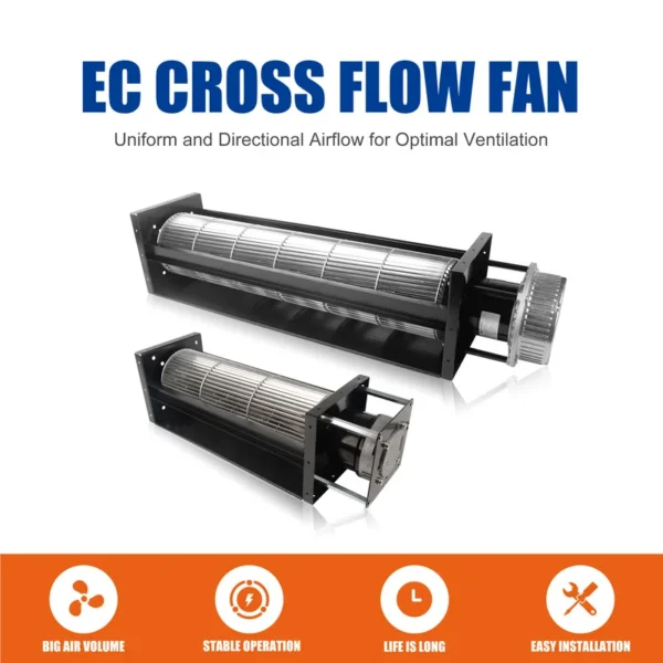 Tangential Fan, LONGWELL, 230V, 80-150mm, Aluminum - view 2