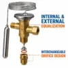 Te2 Thermal Expansion Valve, T2, 100%, R404A, R134a - view 2