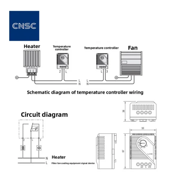 Temperature and Humidity Controller, KTS011, 250V, 10A - view 2