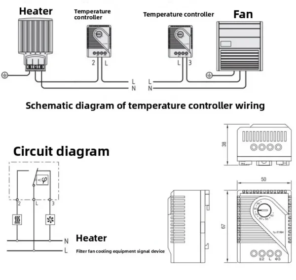 Temperature and Humidity Controller, KTS011, 250V, 10A - view 6