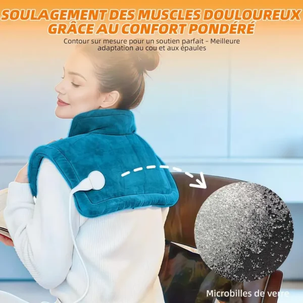 Temperature Heated Shoulder Blanket, Electric - view 2