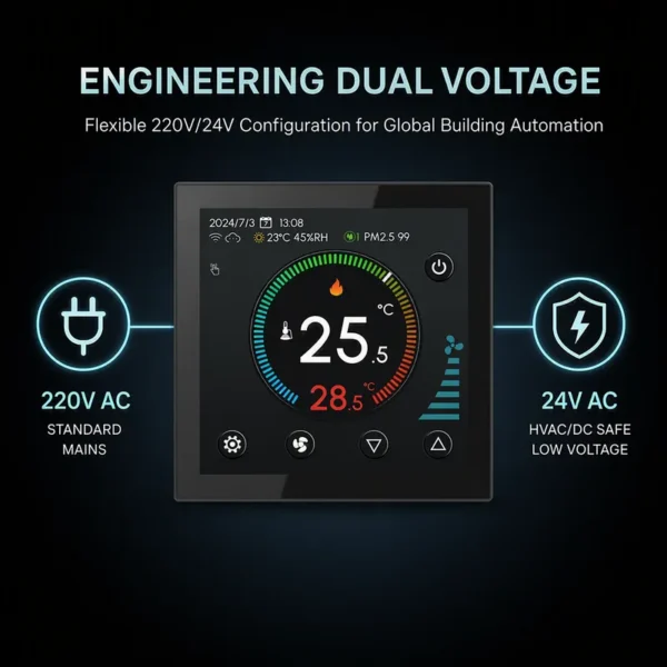 Tft Screen Intelligent Fan, 220V, 24V, TUYA - view 2