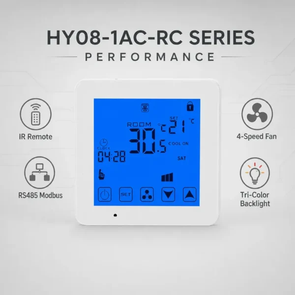 Thermostat with Remote Controller, RS485, FCU - view 3