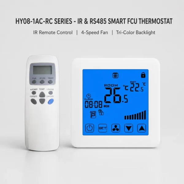 Thermostat with Remote Controller, RS485, FCU - view 5