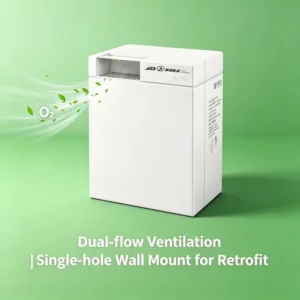 Through-wall Air Ventilation Unit, ERV, ABS Plastic, FF100PRO