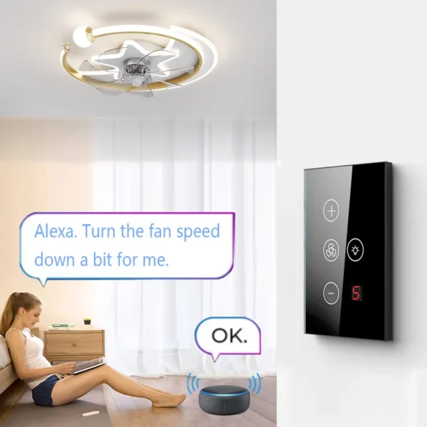Touch Switch for Fan, JRUMP, Wall - view 2