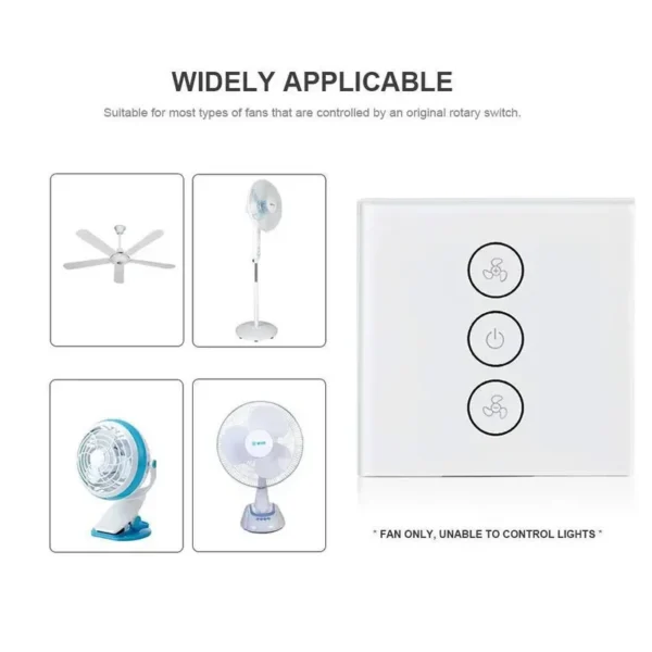 Touch Switch Glass Panel, Wall, Electric - view 3