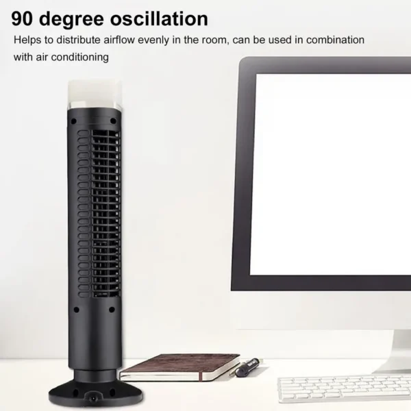 Tower Fan, 60W, Portable, Plastic - view 3