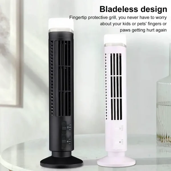 Tower Fan, 60W, Portable, Plastic - view 5