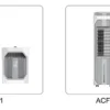 Tower Fan, LED, 7L, Portable - view 3