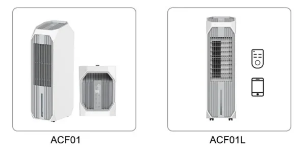 Tower Fan, LED, 7L, Portable - view 3