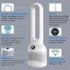 Tower, HEPA, 30W(0.04hp), Plastic - view 2