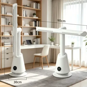 Tower Pedestal Fans, 360-degree, LED