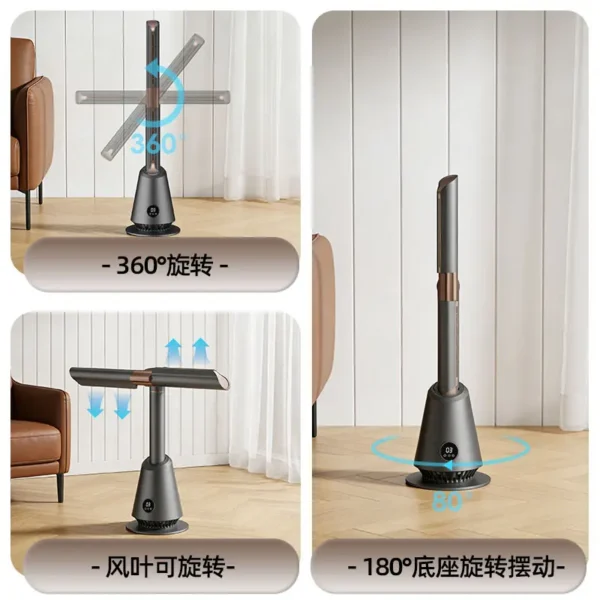 Tower Pedestal Fans, 360-degree, LED - view 6