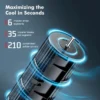 Tower Pedestal Fans, 50dB, Plastic - view 2