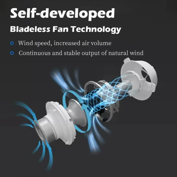 Tower Pedestal Fans, Brushless, 35W(0.05hp), Plastic - view 4