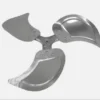 Triangular Aluminum Fan, Aluminum Alloy - view 5