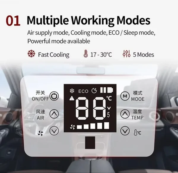 Truck Parking Air Conditioner, 12V, 24V, Inverter - view 5