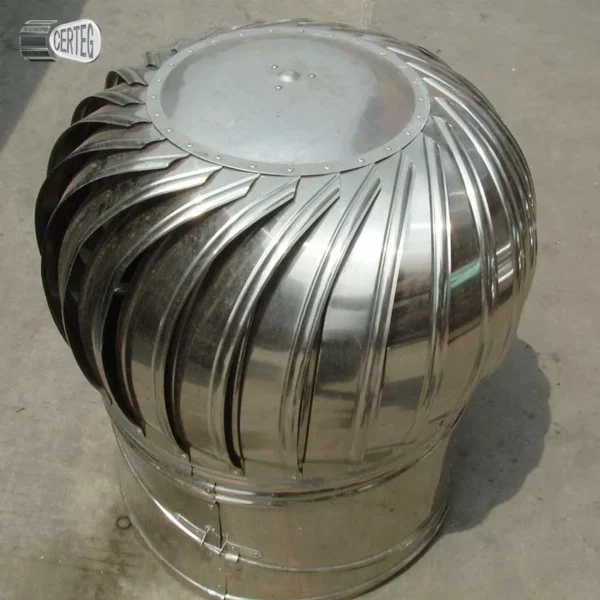 Turbine Roof Air Extractor, Stainless, Steel, 400mm, 500mm - view 3