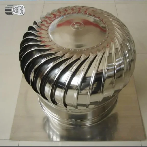 Turbine Roof Air Extractor, Stainless, Steel, 400mm, 500mm - view 4