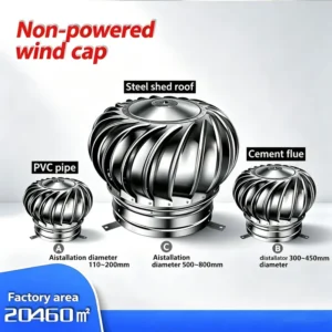 Turbo Adjustable Air Extractor, 500mm, Roof