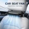 Turbo Car Seat Fan, 3-speed, USB