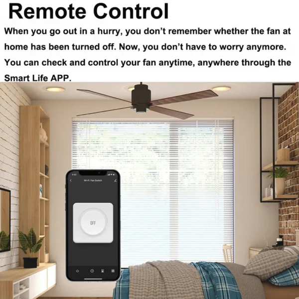 Tuya Smart Wifi Fan, 250W, Electric, Plastic - view 4