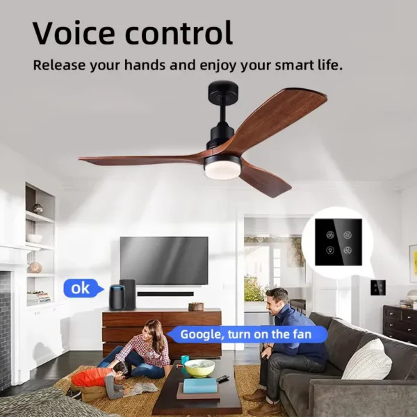Tuya Wifi Smart Fan, UBARO, 86mm - view 2