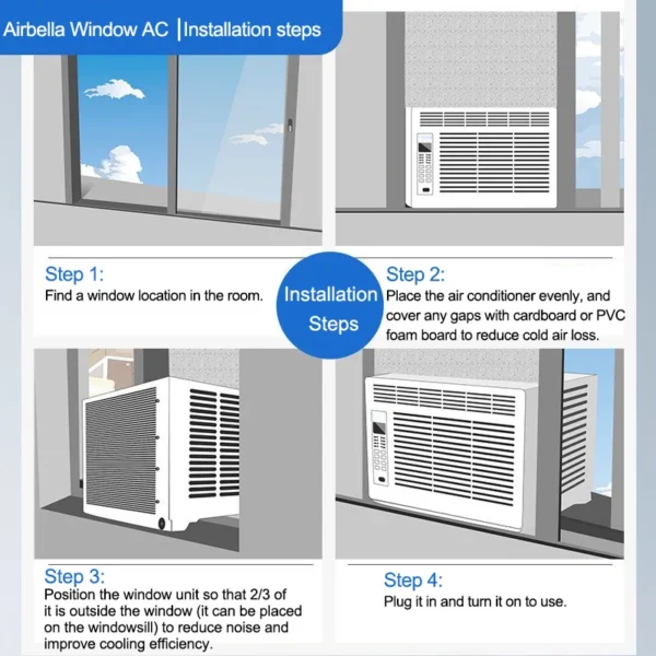 Type Air Conditioner, 9000btu, R32, inverter - view 5