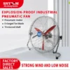 Type Factory Pneumatic Motor, 500mm, Portable, Axial