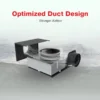 Ultra-silent Duct Fan, 120V, Plastic - view 2