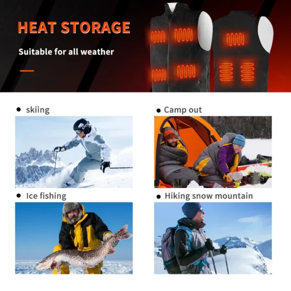 Usb Charging Battery Warmer, Polar fleece - view 2