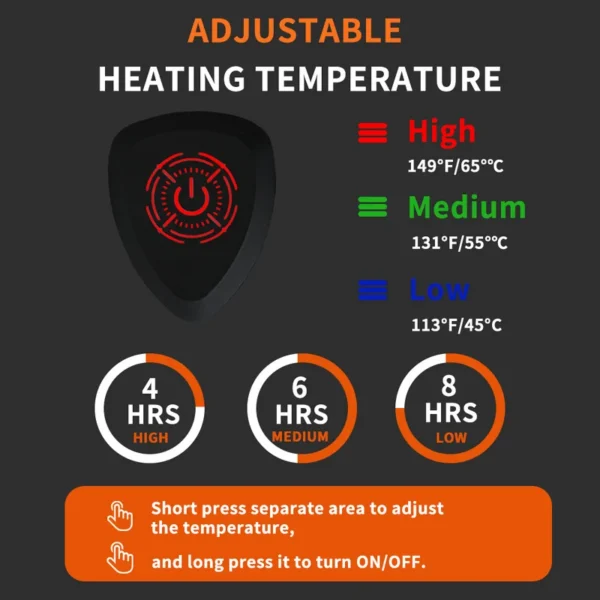 Usb Charging Battery Warmer, Polar fleece - view 3
