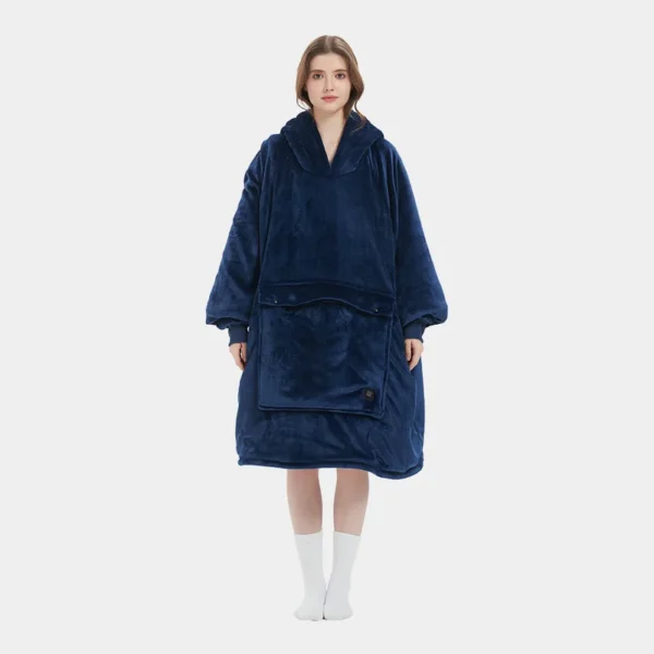 Usb Heating Hoodie Blanket, Flannel, JL02 - view 2